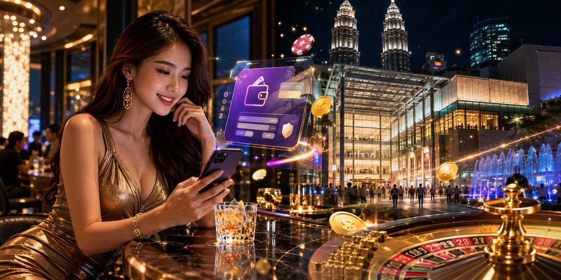 Pengguna bermain kasino di Kuala Lumpur menggunakan aplikasi mudah alih kian84